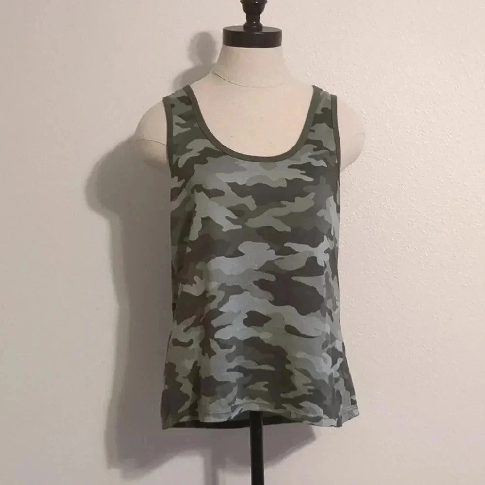 Lucky Brand Camouflage Tank Top